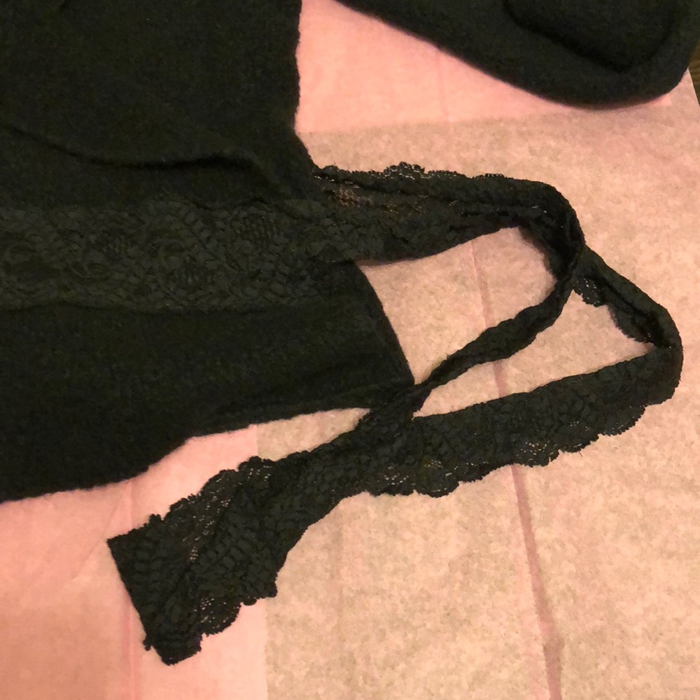 Black French made wool wrap cardigan - Picture 7 of 7